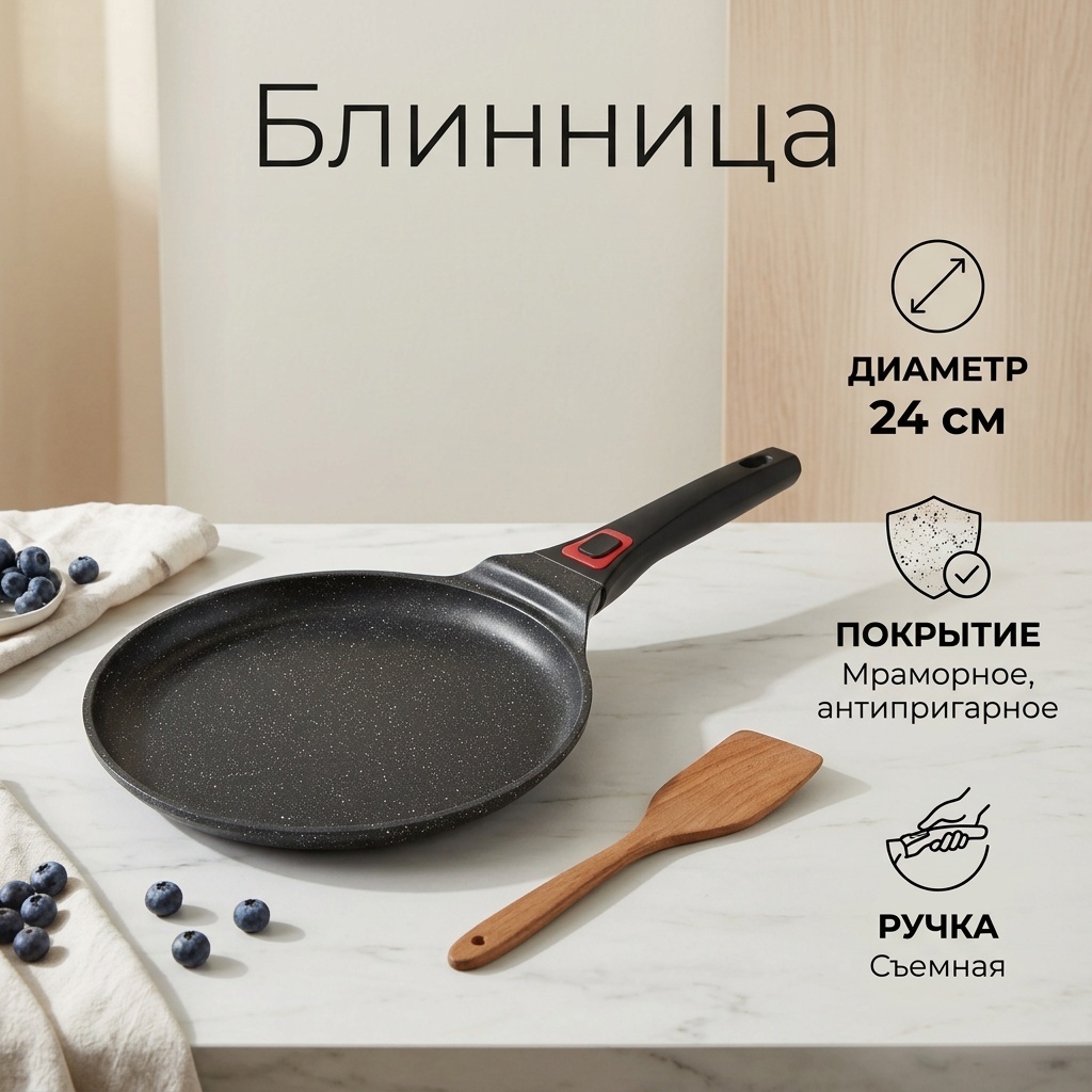 vl6024 блинница 24см — Фото 4