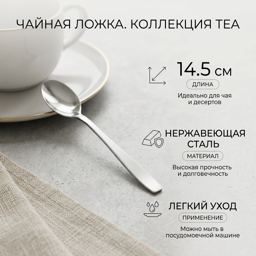 чайные ложки 1ШТ