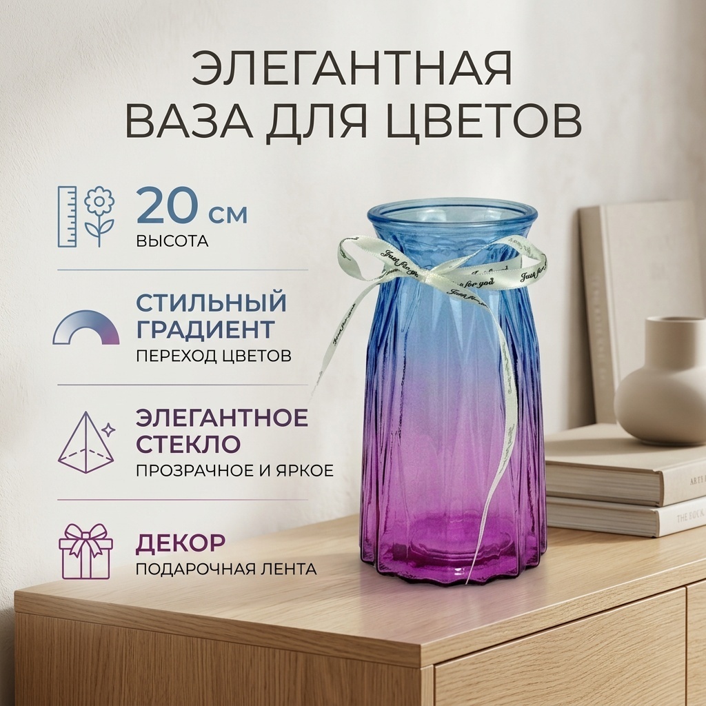 36-3 ваза 20см — Фото 4