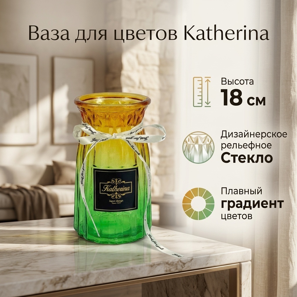 36-4 ваза 18см — Фото 4